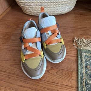 Chloe leather printed athletic sneaker worn very light. Size 38